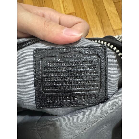 Coach Legacy Signature C Duffle Hobo Bag Tote Purse Black logo shoulder bag - Picture 2 of 12